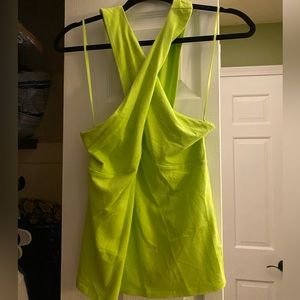 Express tank top lime green size large